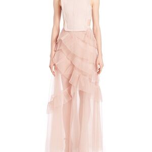 Bcbg BLUSH Women's Dress Avalon Open-Back Gown size 6